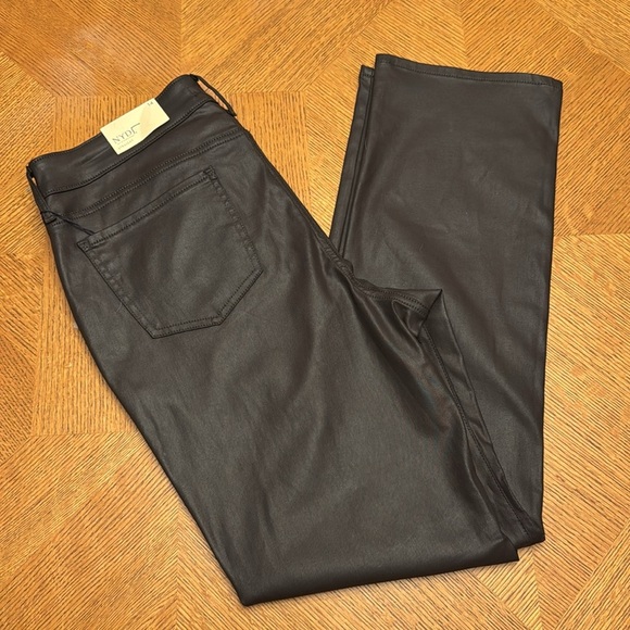 NYDJ Marilyn Straight in Cordovan Coated Brown Size 14 New - Picture 5 of 9